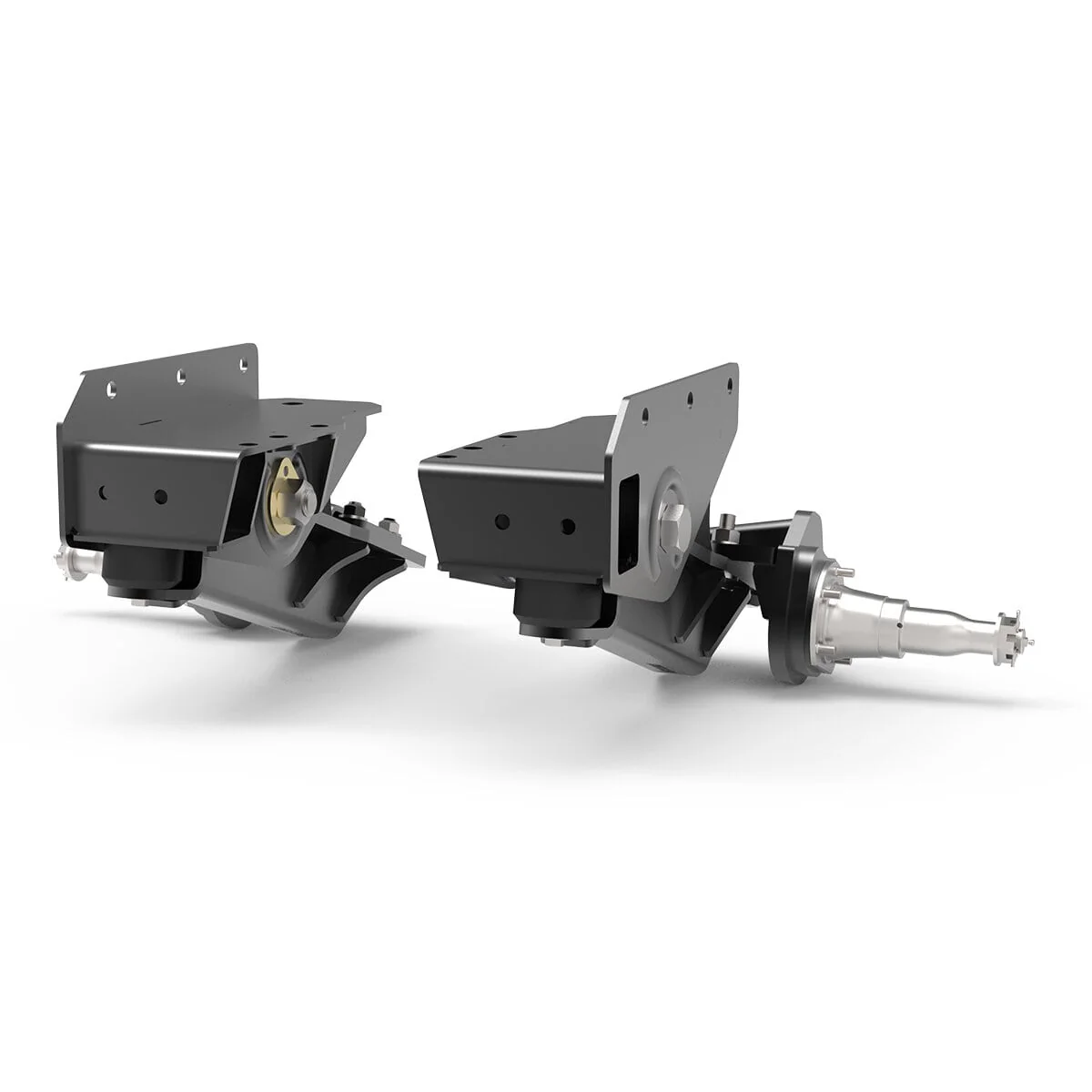 7000 lb HD Axle-Less Trailer Suspension w/ 4” Lift Spindles and Brake Flange - Image 4