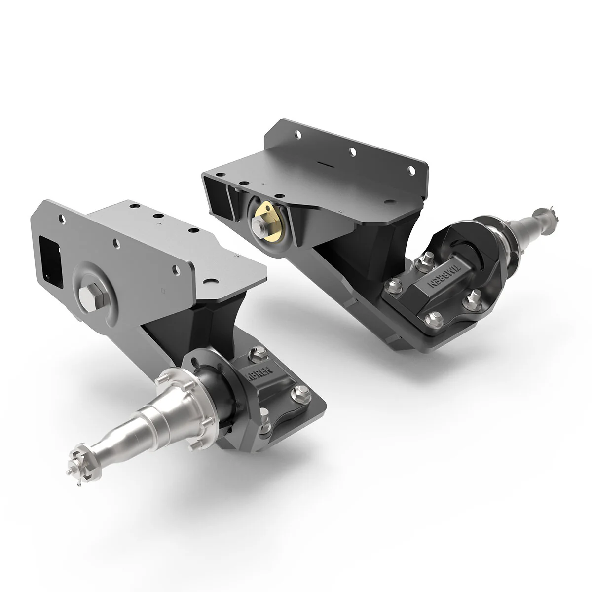 7000 lb HD Axle-Less Trailer Suspension w/ Long Spindles and Brake Flange - Image 2
