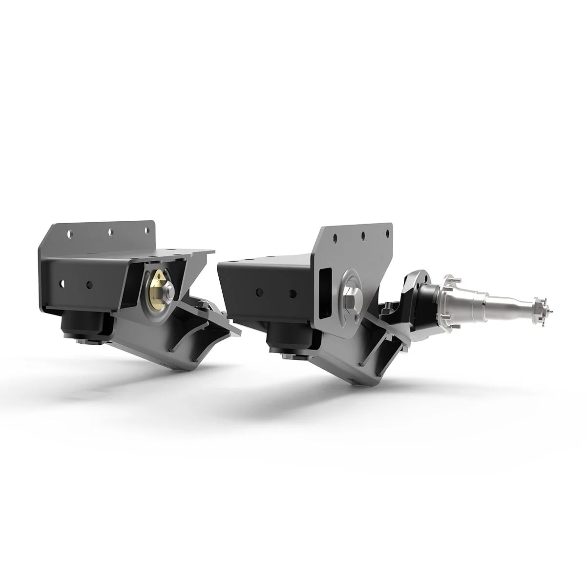 7000 lb HD Axle-Less Trailer Suspension w/ Long Spindles and Brake Flange - Image 3