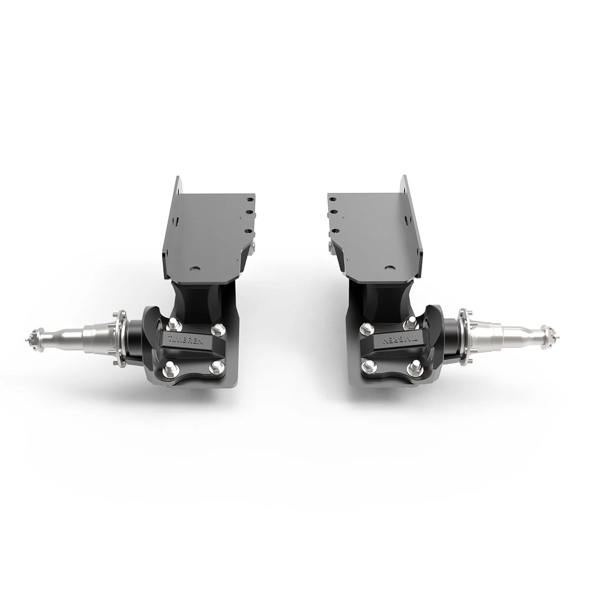 7000 lb HD Axle-Less Trailer Suspension w/ Long Spindles and Brake Flange - Image 4