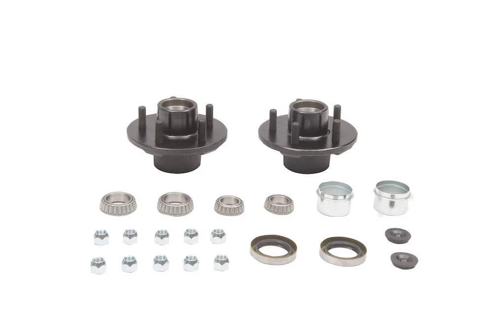 3500 lb axle wheel end kit, idler hubs, both sides, 5 studs on 4.5", 1/2" dia