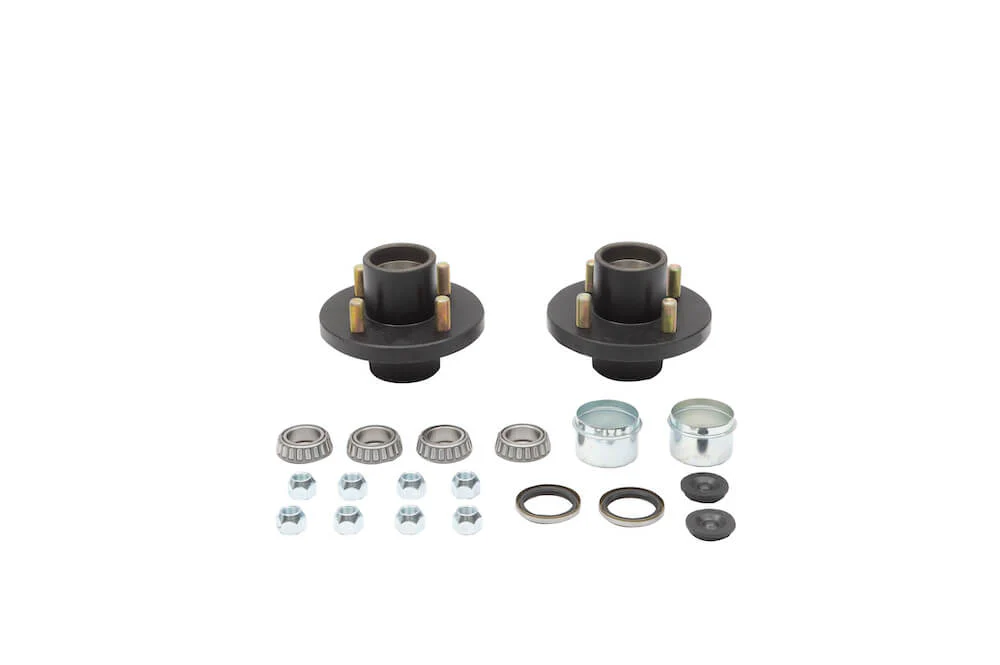2500 lb axle wheel end kit, idler hubs, both sides, 4 studs on 4", 1/2" dia