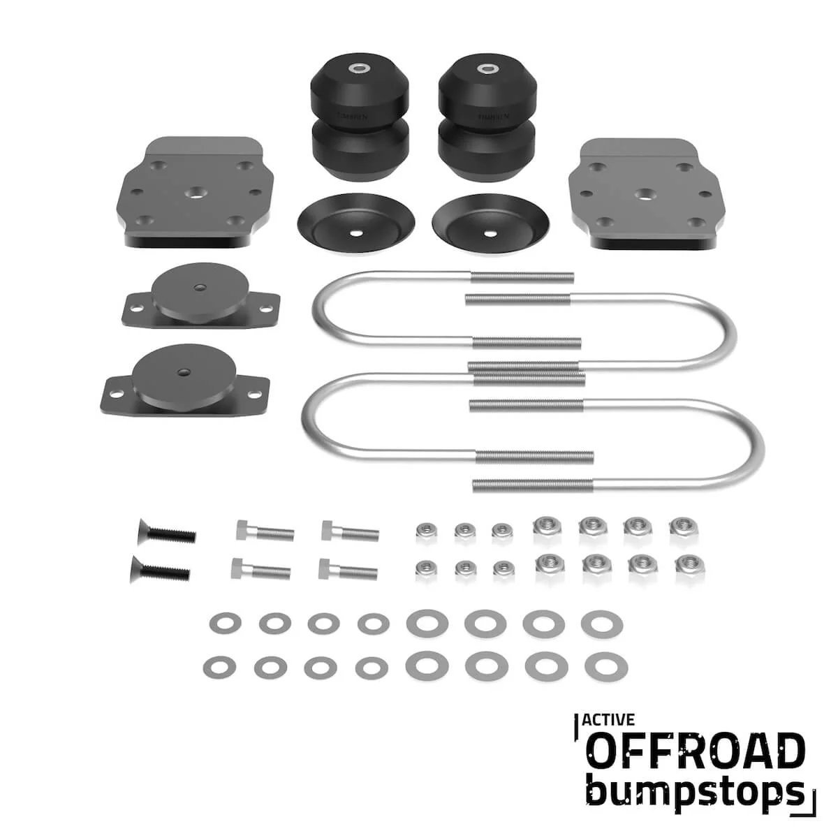 Active Off-Road Bumpstops w/ U-Bolt Flip Kit for 3rd Gen Toyota Tacoma - Rear Kit - Image 5