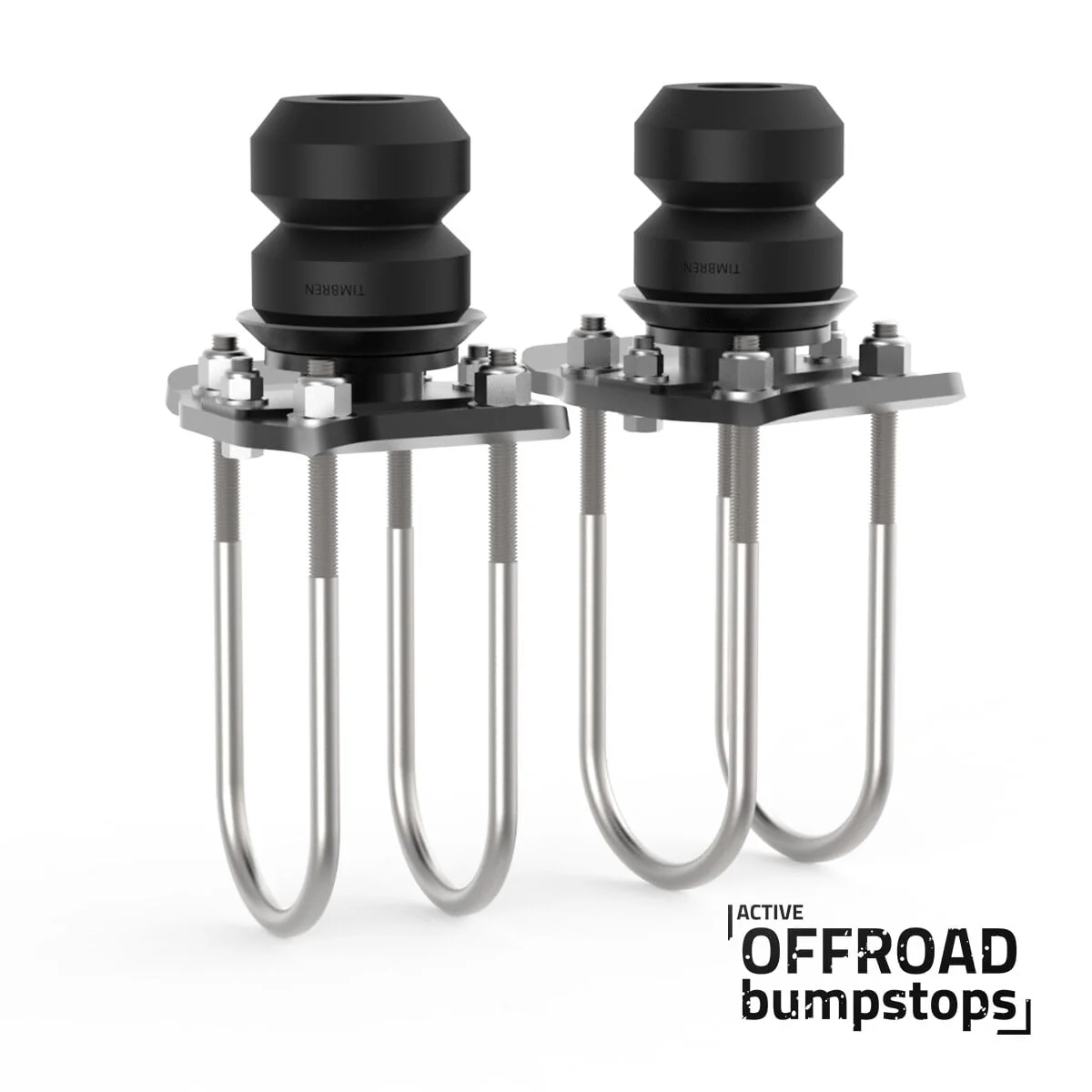 Active Off-Road Bumpstops w/ U-Bolt Flip Kit for 2015-2022 Chevy Colorado and 2015-present GMC Canyon - Rear Kit - SKU #ABSGMFK - Image 2