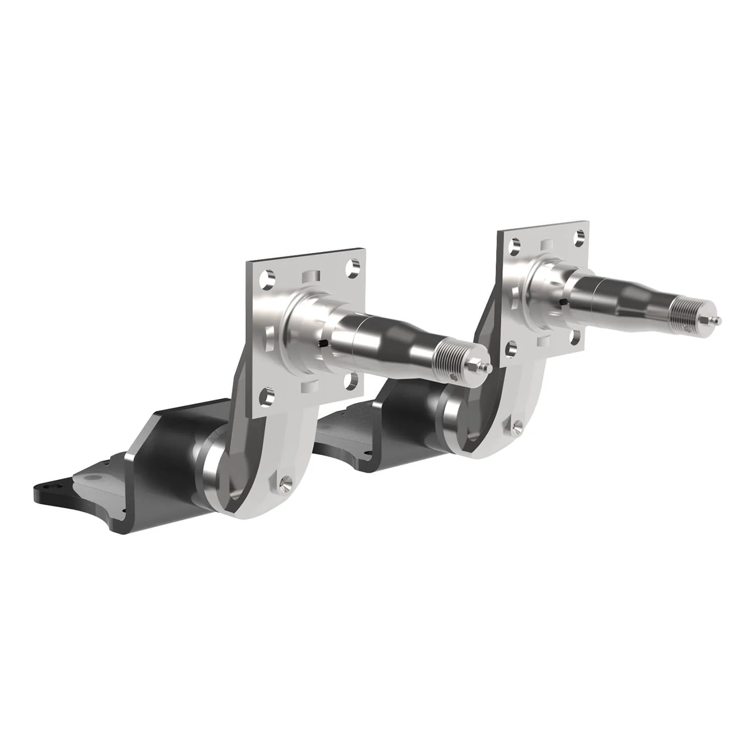 1 Tonne HD Axle-Less Trailer Suspension w/ 4” Drop & Long Spindles - Image 5