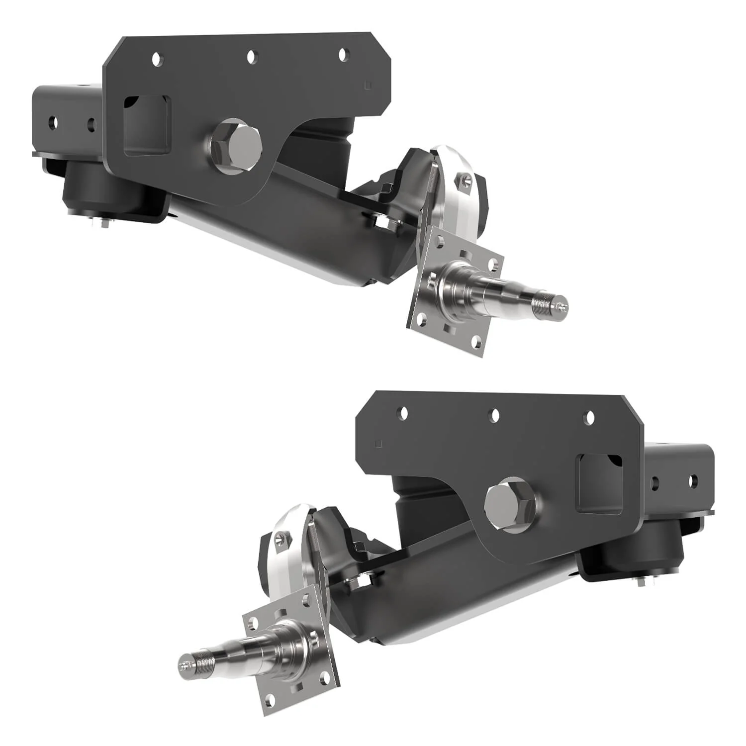 2000 lb HD Axle-Less Trailer Suspension w/ 4” Lift - Image 2