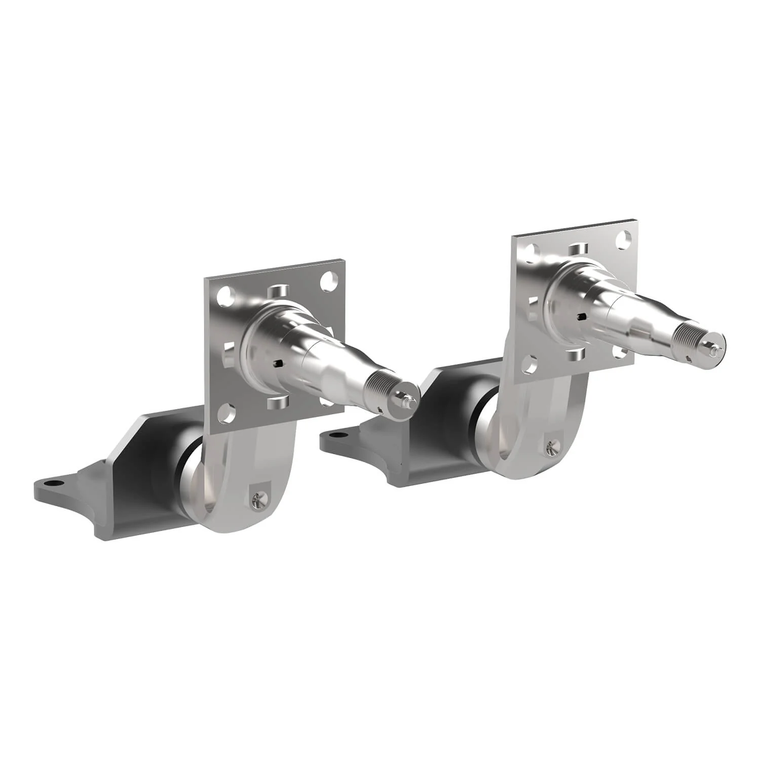 2000 lb HD Axle-Less Trailer Suspension w/ 4” Drop & Long Spindles - Image 5