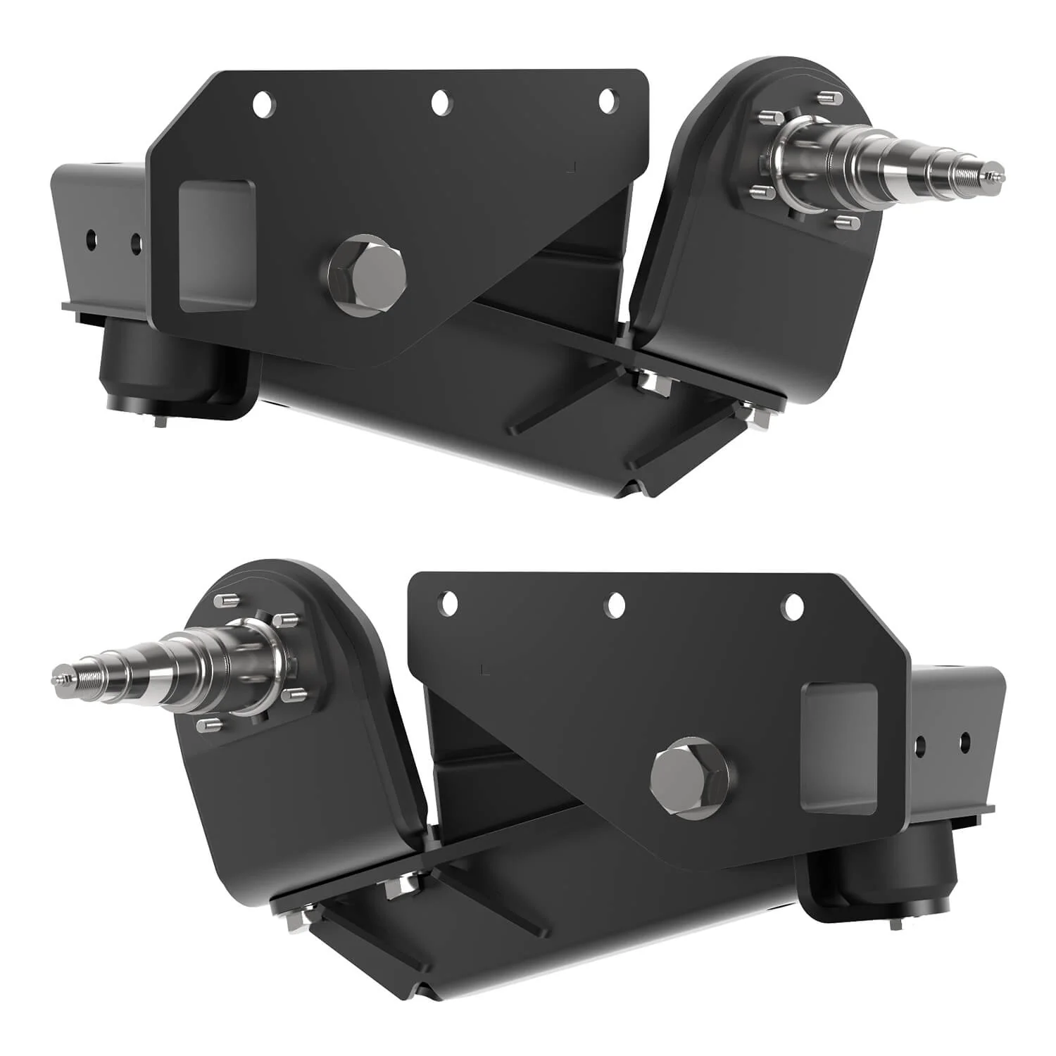 3500 lb HD Axle-Less Trailer Suspension w/ 4” Drop - Image 2
