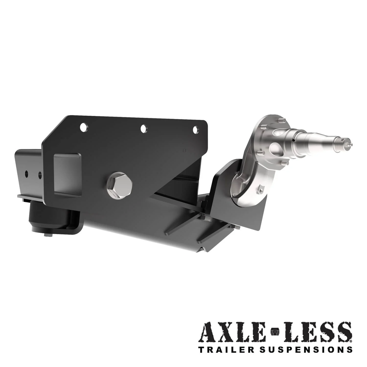 3500 lb HD Axle-Less Trailer Suspension w/ 4” Drop & Long Spindles - Image 2