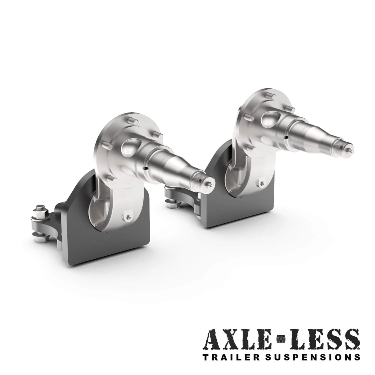 3500 lb HD Axle-Less Trailer Suspension w/ 4” Drop & Long Spindles - Image 6