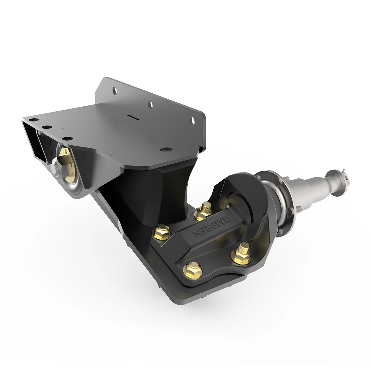 5200 lb HD Axle-Less Trailer Suspension w/ Long Straight Spindle & Brake Flange - Image 3