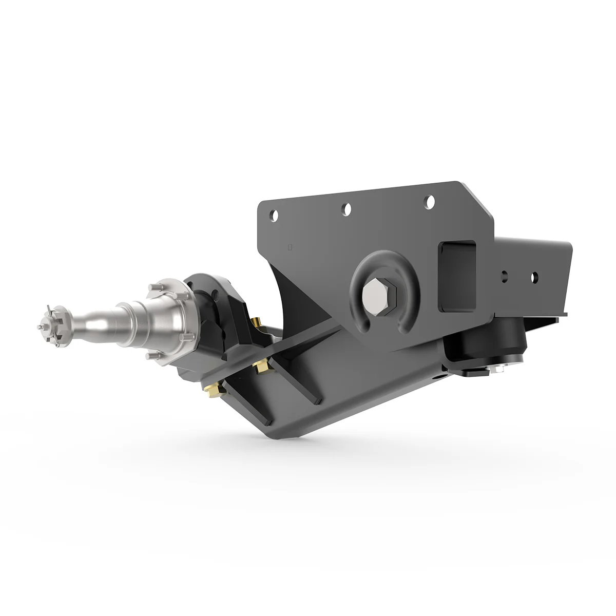 5200 lb HD Axle-Less Trailer Suspension w/ Long Straight Spindle & Brake Flange - Image 4